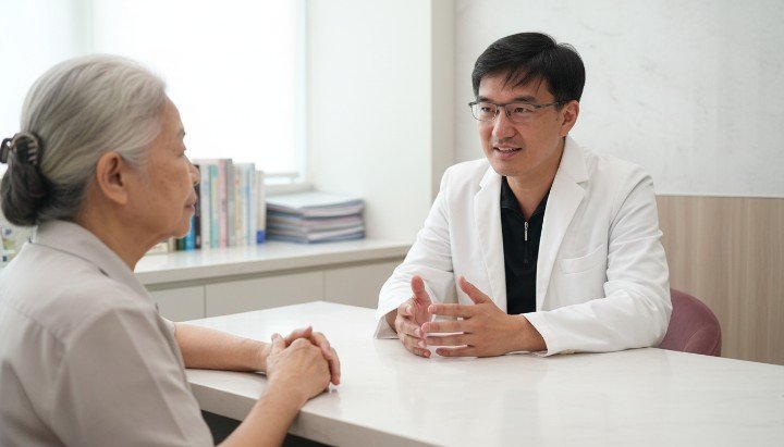 醫師說明消除眼袋眼霜無法處理深層脂肪 比較消除眼袋眼霜保養與眼袋內開手術 萊攸診所專業醫師解說正確消除眼袋眼霜用法 眼周肌膚構造圖與消除眼袋眼霜吸收深度