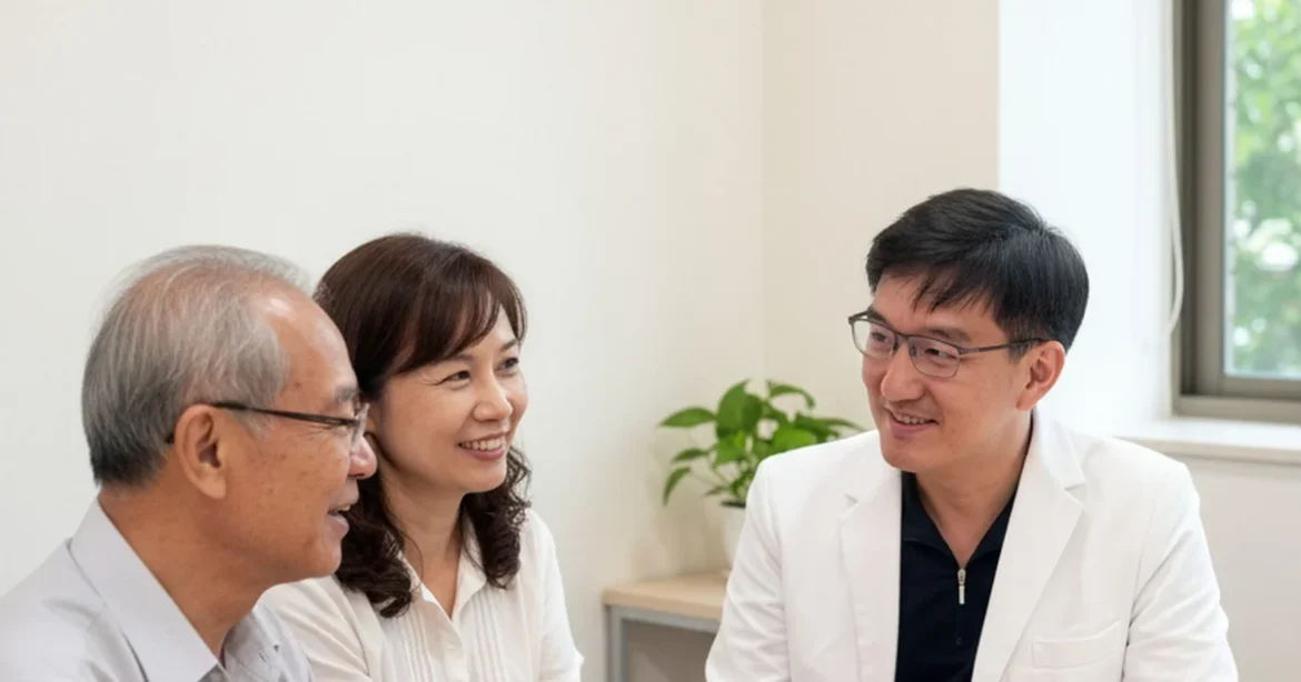 醫師講解肝斑去除與治療策略，專業的醫療環境