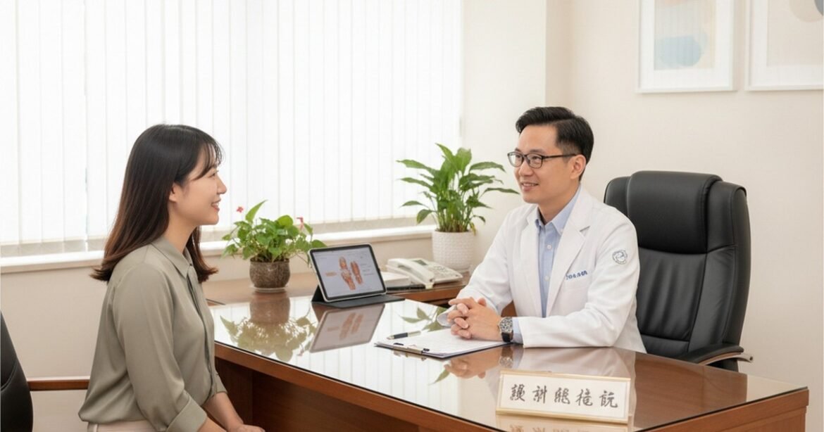 吳芮醫師說明大腸水療後如何照護，避免不適感。
